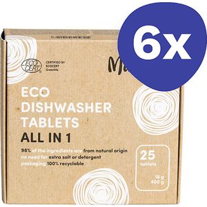 Mulieres Eco All In One Vaatwastabletten (6x 25 stuks)