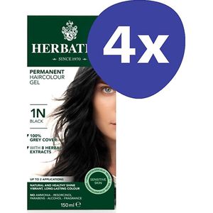 Herbatint Haarverf - Zwart (4x 150ml)