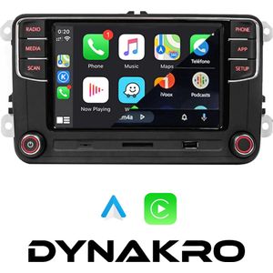 Dynakro Draadloze Adapter - Werkt met elke auto - CarPlay Dongle - Android Auto Dongle - 2025 Model - Zwart - Bluetooth - Carme - Carlinkit