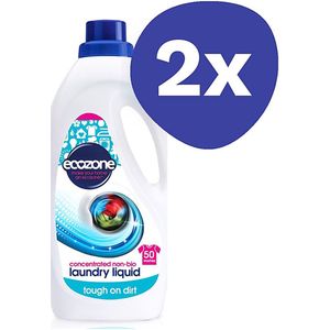Ecozone Gecont. Vloeibaar Wasmiddel zonder Enzymen (50 wasbeurten) (2x 2L)