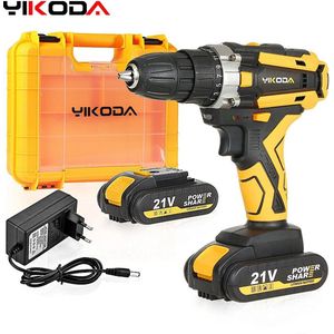 Accuboormachine Oplaadbare Elektrische Schroevendraaier Lithium Batterij Multifunctionele Power Tools - Yikoda 12/16.8/21V