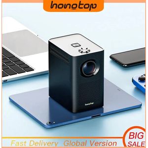HONGTOP - S30MAX - Mini Beamer - Projector - Draagbaar - WiFi - Bluetooth - Outdoor & Indoor - Zwart - Android - 4K - 9500L