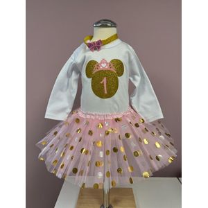 Verjaardagset-verjaardag outfit-verjaardag kleedje-verjaardagset meisje-tutu set verjaardag-eerste verjaardag-1 jaar-cakesmash-fotoshoot-themafeest-set Kelly (mt 74)