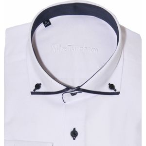 Mike Turnham - 5028-8464 - Heren Overhemd - Blauw - 67% Katoen/33% Polyester