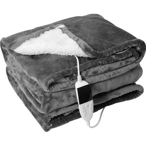 ExpanseShop - Elektrisch deken - Warmtedeken - Ideaal voor de koude dagen - Elektrische Bovendeken - 150x180 cm - Temperatuur Instelbaar - Timer Control