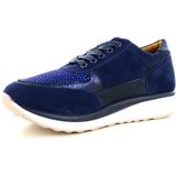 Hafjes Modena Blauw Sneaker met rits