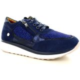 Hafjes Modena Blauw Sneaker met rits