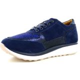 Hafjes Modena Blauw Sneaker met rits