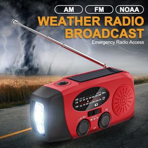 Draagbare Radiozaklamp - Noodradio - Oplaadbaar - Multifunctioneel - Zonne Energie - Zaklamp - Kamperen - 2000mAh