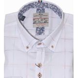 Dario Beltran - Overhemd - Geruit - 100% Katoen - Lange Mouwen - Modern Fit