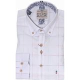 Dario Beltran - Overhemd - Geruit - 100% Katoen - Lange Mouwen - Modern Fit