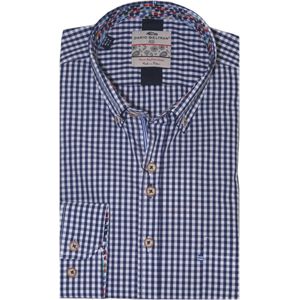 Dario Beltran - Geblokt Overhemd - Katoen - Regular Fit - Lange Mouwen