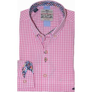 Dario Beltran - Pontos-3VG - Overhemd - Rose - Lange Mouw - Heren - 100% Katoen