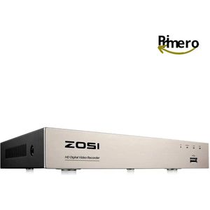 Primero - Beveiligingscamera - Beveiligingscamera's binnen - Beveiligingscamera's buiten - Buiten camera met nachtzicht - Home Security Systeem - Motion detector - Wifi camera's - 8 camera's - Zwart