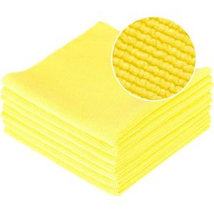 Koreaanse Microvezel doeken microfiber PRIME LOOP 320 gsm polijstdoeken wax car detailing 40X40cm - ongeëvenaarde kwaliteit, yellow