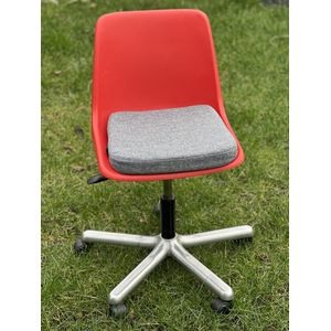 Warmpi - Draadloos Verwarmd Zitkussen - Grijs - 5 cm dik Memory Foam - 3 Warmtestanden