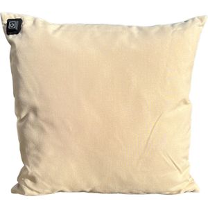 Warmpi® Outdoor Draadloos Warmtekussen incl Warmpi® Powerbank (10.000mah) - Beige - Waterafstotend en UV-bestendig - 3 warmtestanden - Voor buiten en binnen - Afmeting 45x45 cm