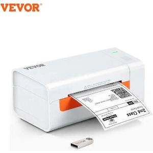 Labelprinter - Labelmaker - Labelwriter - Kassabonprinter - USB - 203DPI - 60 Labels Per Minuut - 150 mm/sec - Verzendlabelprinter - Wit