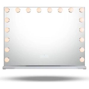 Grote Make Up Spiegel - Met Verlichting - Bluetooth Speaker - 80 x 60 cm - Dimbare Led Verlichting