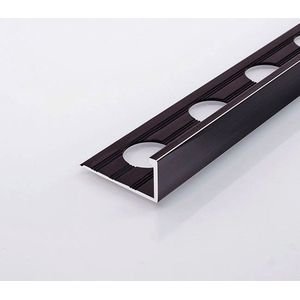 Aluminium Mat Zwart Tegelprofiel 8mm