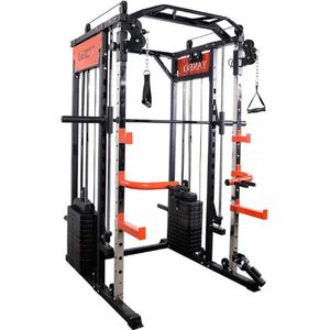 Premium PH Fitness Power Rack met 120KG Gewichtsstapels - Veelzijdig en Duurzaam Krachtstation met Smith Machine voor Thuisgym