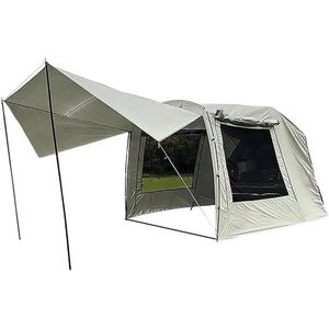 NewWave® - Auto Kofferbak Tent - Campeer Luifel Voor Auto - 5/6 Persoons - 240x285x195cm - Met Luifel - Waterdicht - Camping Of Strand Tent