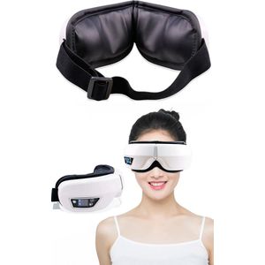 Massagebril - Oogmassager Met Warmte Airbag - Trillingen - Bluetooth - Verlicht Migraine - Verbeterd Slaap - Oog Massage
