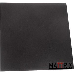 Mattrix sportmat, 100 x 100 x 2 cm, zwart, fitnessmat, Anti-bacterieel en tot 1050kg te belasten