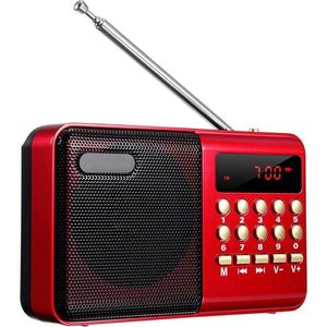 Kleine Draagbare Radio op Batterijen - Batterij Radio - Radio op Batterijen voor Rampen - Noodradio - Noodpakket Oorlog - Zakradio - AM/FM Radio - Inclusief Batterij - Koptelefoonaansluiting