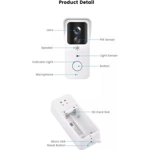 5G 2.4G Wifi Video Deurbel 1080P Tuya Smart Outdoor Draadloze Intercom Waterdichte Draadloze Camera Met Ac/dc Voeding