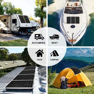 Dokio 18V 100W Flexibele Zonnepanelen China Waterdichte Zonnepanelen 12V Lader Zonnecel Sets Voor Thuis/Auto/Camping/Boot Panel