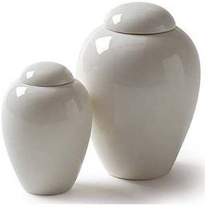 Porseleinen Mini Dieren Urn Serenity White (0.15 liter)