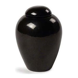 Porseleinen Mini Dieren Urn Serenity Black (0.15 liter)