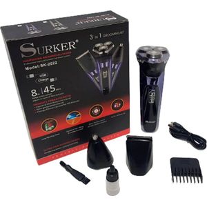 Surker SK-2022 - Scheerapparaat - 3 in 1 - Tondeuse - Trimmer Baard
