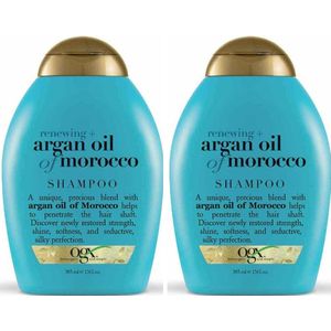 Ogx Renewing Moroccan Argan Oil Shampoo, Voor Vrouwen - 2 x 385ml