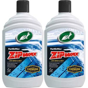 Turtle Wax - Carnauba Wash & Wax - Wax Shampoo - 2 x 500ml