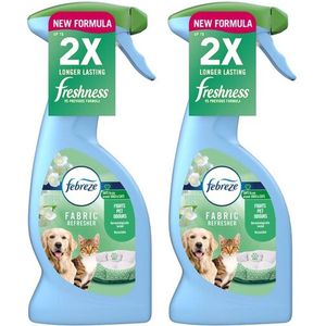 Febreze - Textiel luchtverfrisser - Speciaal voor huisdieren geuren - 2 x 375ml