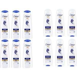 Dove - Intense Repair - Shampoo 6 x 250 ml & Conditioner 6 x 200 ml - Voordeelverpakking
