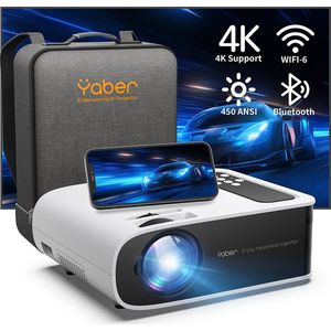 Empire's Product 4K Projector Met Wifi 6 - Mini Beamer - Bluetooth 5.0 - IOS & Android - Home Video Projector