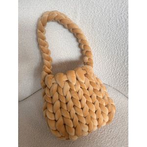 Chunky Knit Bag - Gehaakte Wollen Tas - Stijlvol - Handgemaakt - Dames - Mode - Tas Wol - Handtas Chunky Wol