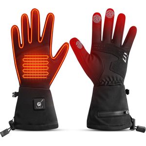 JuKa Toronto Heat - Elektrisch verwarmde handschoenen - Oplaadbare Accu met kabel - Heated gloves - Unisex - Zwart - Winter