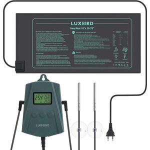 GAOUTO Verwarmingsmat voor planten, 21 W, 25 × 52,5 cm, warmtemat voor zaailingen, kieming, warmtemat voor planten, kamerbroeikas, warmtemat voor kieming en temperatuurregeling, snelle opwarming