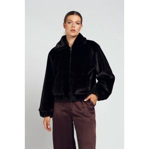 Spooq the label - Leyla - Faux Fur Winterjas - Zwart