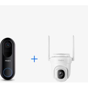 Calex Smart Video Deurbel - 2K Draadloos Zwart | Beveilig uw Deur