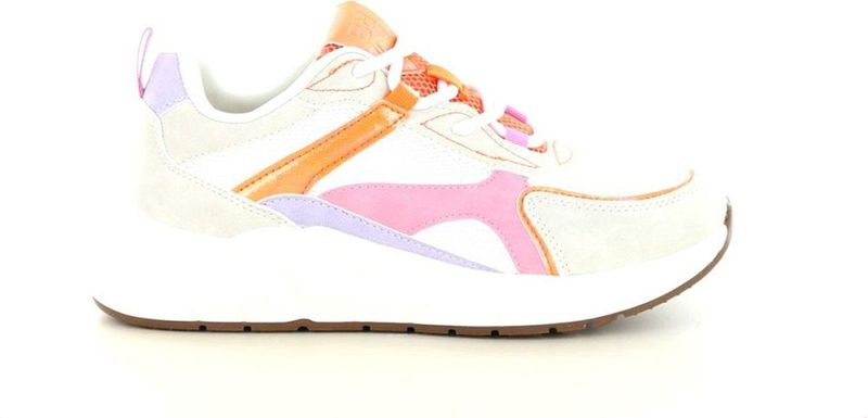 Super Cracks - Comforta 48155W - Damessneaker - Orange Multi - Synthetisch Materiaal