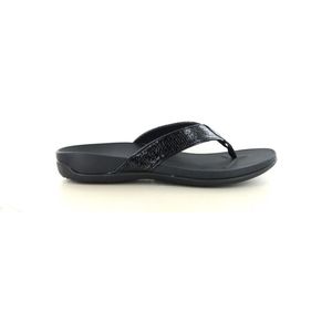 Raffas - Bella 2402 - Slipper - Zwart - Cambrelle - Dempende Voetbed