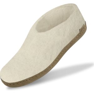 Glerups A-03 Sloffen - Wit - Viltschoen van 100% Natuurwol
