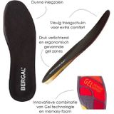 Bergal - Gel Memory - Inlegzolen - Maat 44/45 - Ondersteunend en Comfortabel