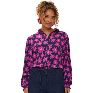 Ydence Blouse Alyssa Dames - Jurken - Donkerblauw - Maat XS