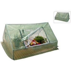 Kinzo Garden Plastic broeikas - Serre van meerdere verdiepingen - Met roll-up deur - 143 x 73 x 195 - Groen Kinzo Garden Plastic broeikas - Serre van meerdere verdiepingen - Met roll-up deur - 143 x 73 x 195 - Groen